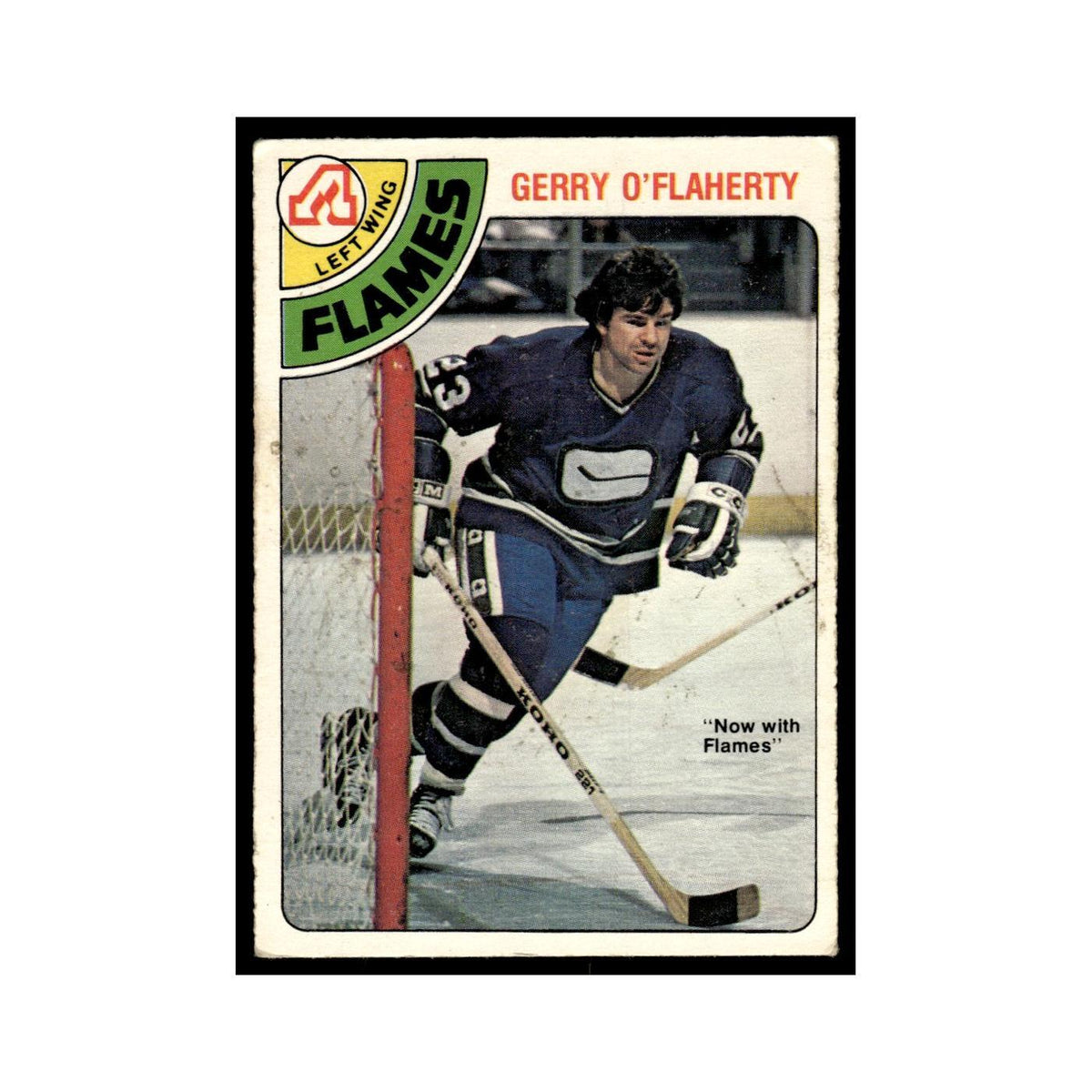Gerry O'Flaherty 1978 O-Pee-Chee #365 Atlanta Flames Hockey Card VG