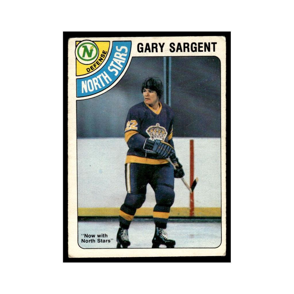 Gary Sargent 1978 O-Pee-Chee #37 Minnesota North Stars Hockey Card VG