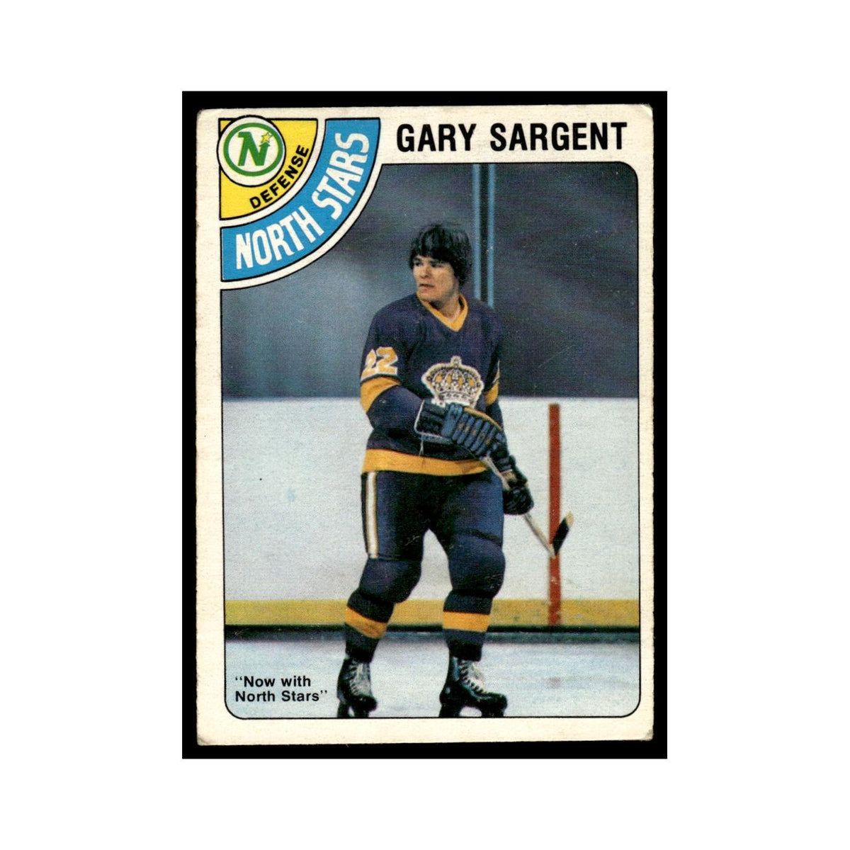 Gary Sargent 1978 O-Pee-Chee #37 Minnesota North Stars Hockey Card VG