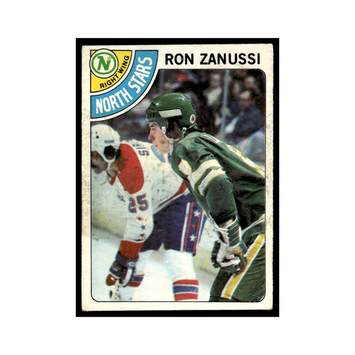 Ron Zanussi Rookie 1978 O-Pee-Chee #252 Minnesota North Stars Hockey Card VG