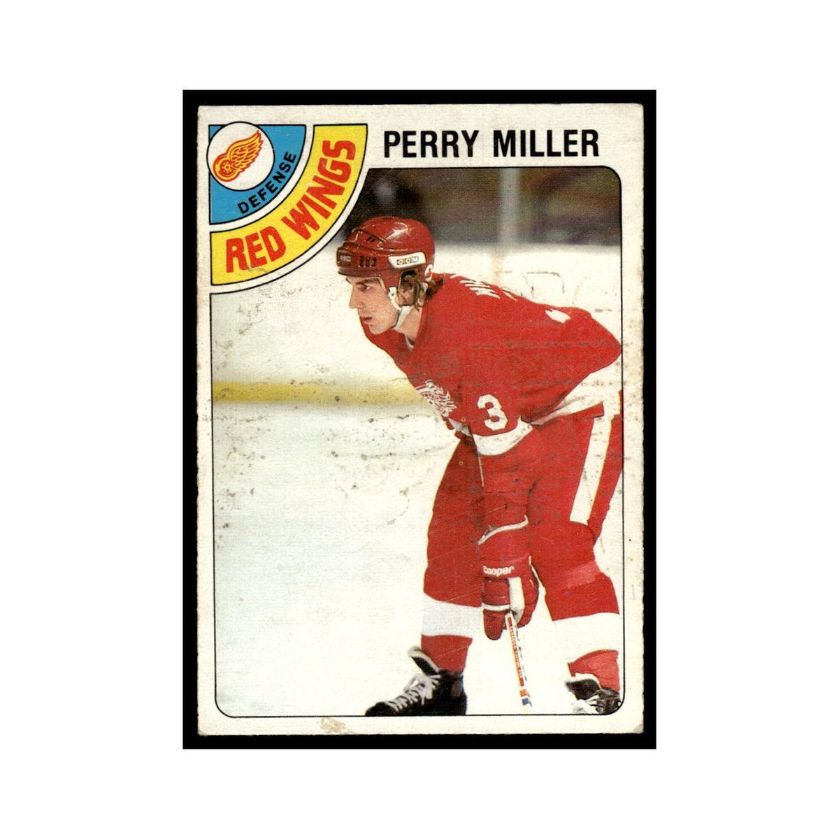 Perry Miller 1978 O-Pee-Chee #16 Detroit Red Wings Hockey Card VG