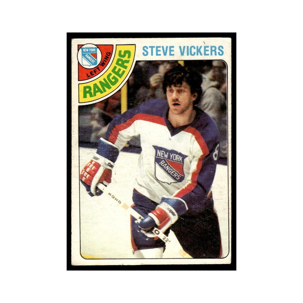Steve Vickers 1978 O-Pee-Chee #55 New York Rangers Hockey Card VG