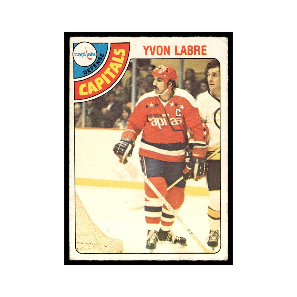 Yvon Labre 1978 O-Pee-Chee (Damaged) #324 Washington Capitals Hockey Card Poor
