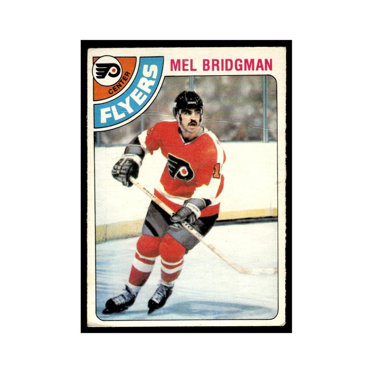 Mel Bridgman 1978 O-Pee-Chee (Damaged) #26 Philadelphia Flyers Hockey Card Poor