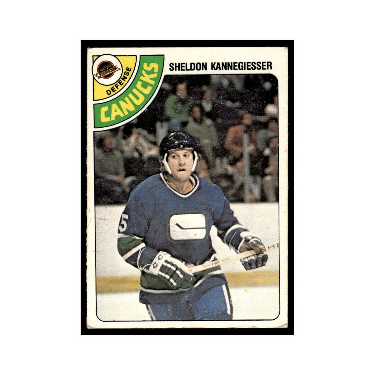 Sheldon Kannegiesser 1978 O-Pee-Chee #310 Vancouver Canucks Hockey Card VG