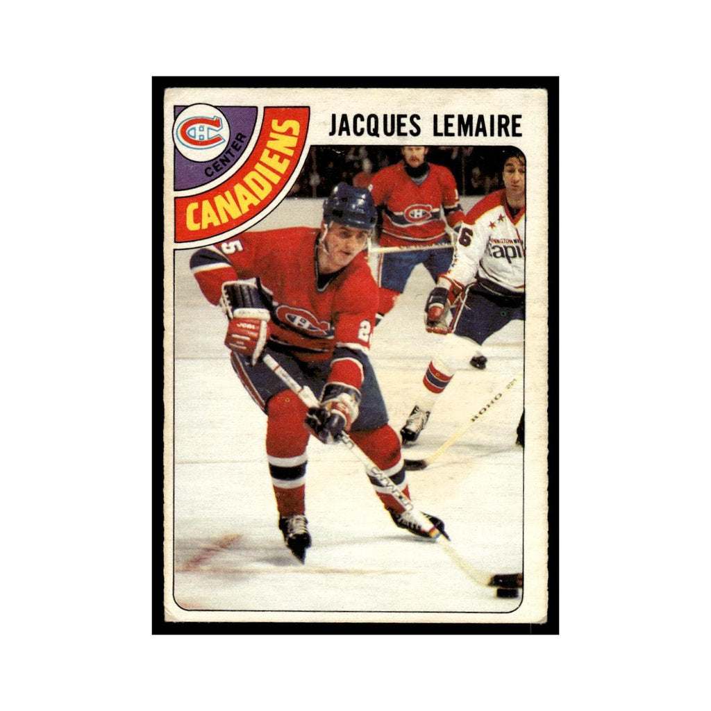 Jacques Lemaire 1978 O-Pee-Chee #180 Montreal Canadiens Hockey Card VG