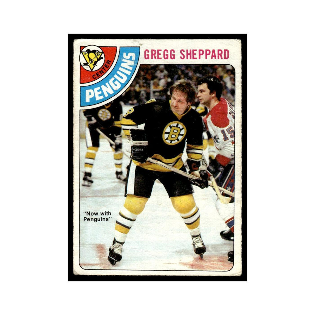 Gregg Sheppard 1978 O-Pee-Chee (Damaged) #18 Pittsburgh Penguins Poor