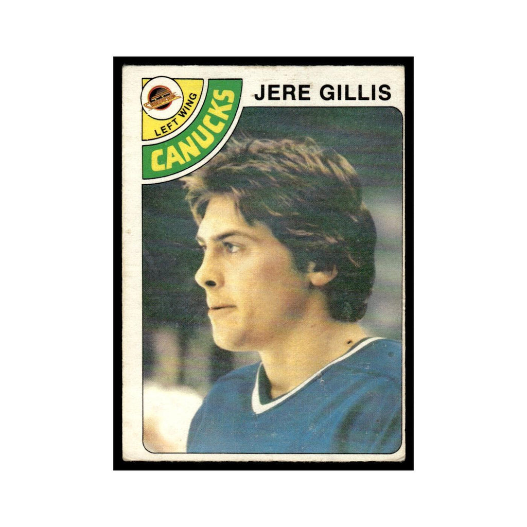 Jere Gillis Rookie 1978 O-Pee-Chee #109 Vancouver Canucks Hockey Card VG