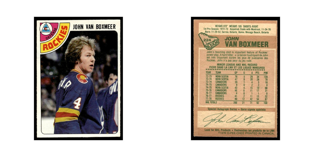 John Van Boxmeer 1978 O-Pee-Chee (Damaged) #224 Colorado Rockies Poor