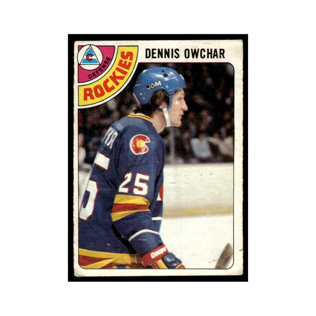 Dennis Owchar 1978 O-Pee-Chee #19 Colorado Rockies Hockey Card VG