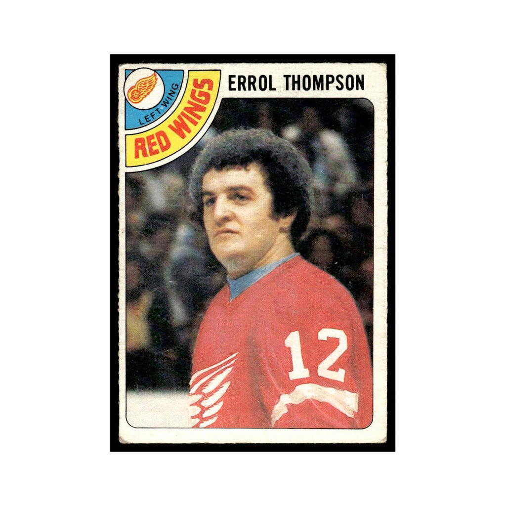 Errol Thompson 1978 O-Pee-Chee #57 Detroit Red Wings Hockey Card VG