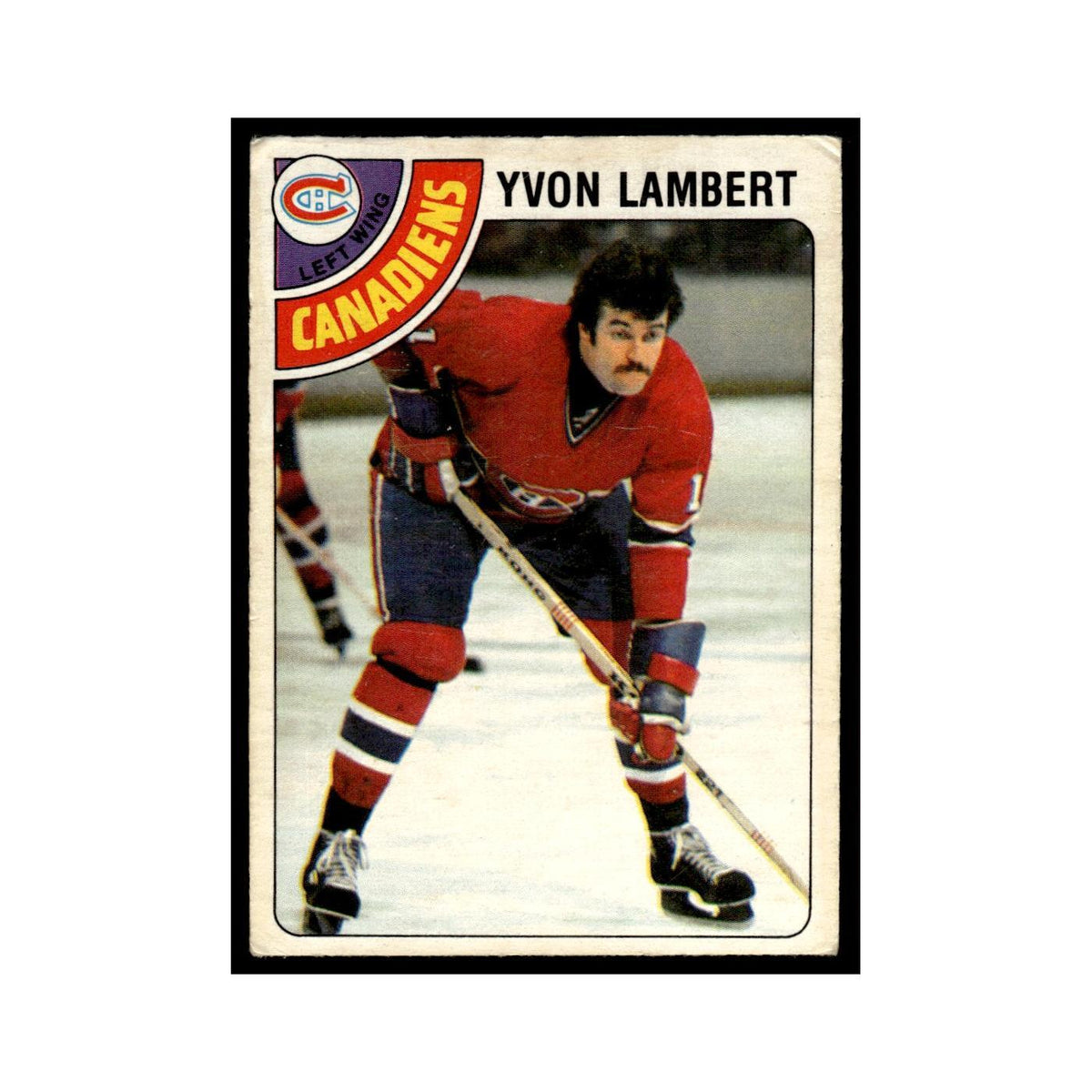 Yvon Lambert 1978 O-Pee-Chee (Damaged) #147 Montreal Canadiens Hockey Card Poor