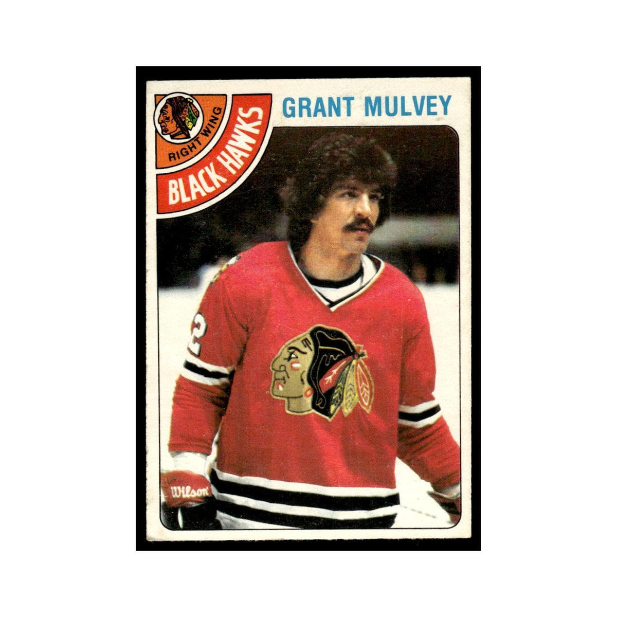 Grant Mulvey 1978 O-Pee-Chee #261 Chicago Blackhawks Hockey Card VG