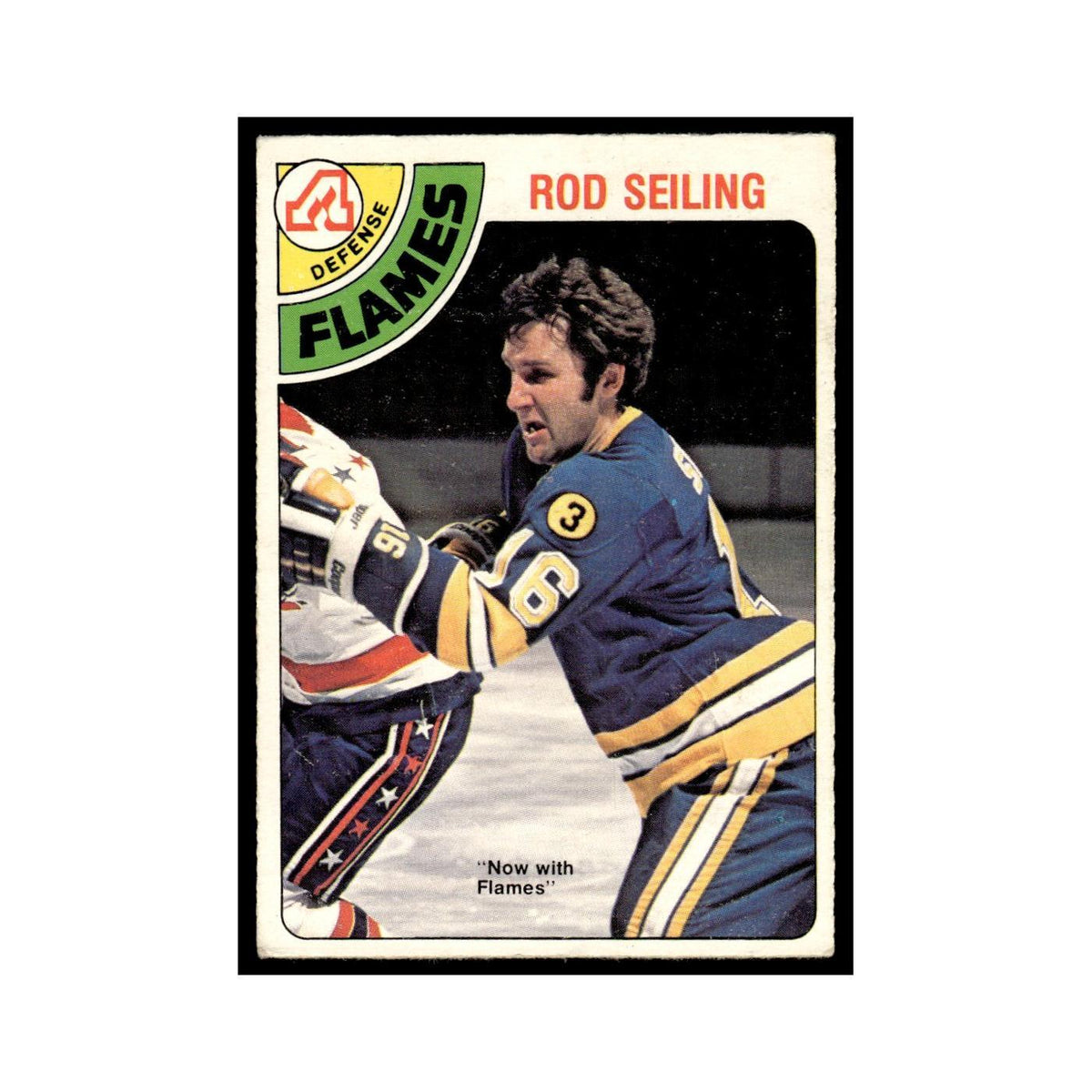 Rod Seiling 1978 O-Pee-Chee (Damaged) #394 Atlanta Flames Hockey Card Poor
