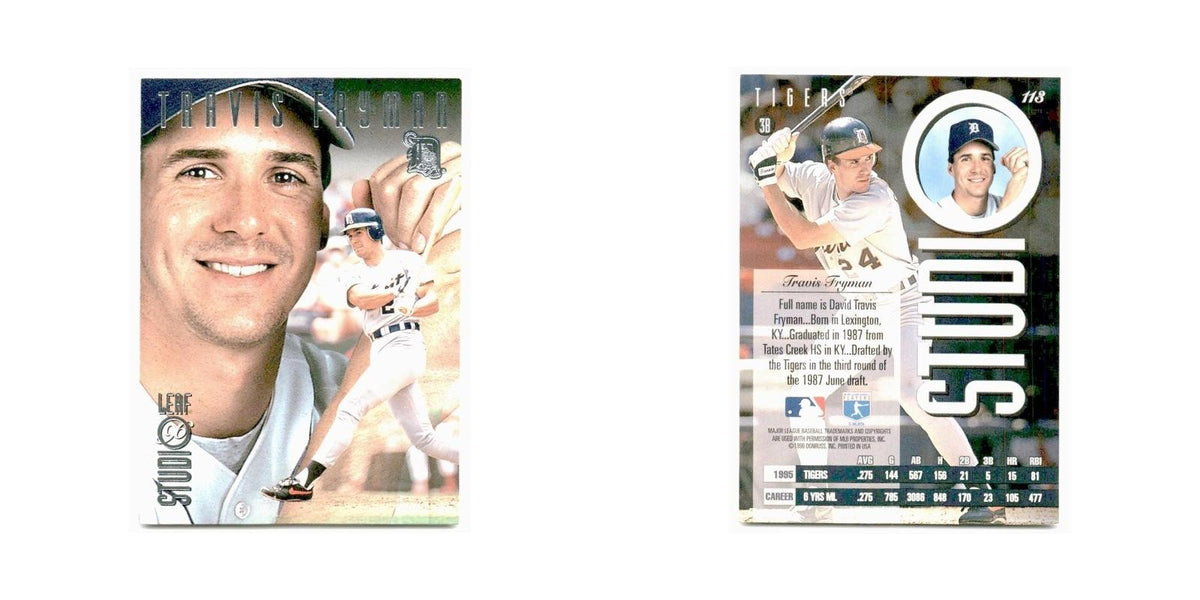 Travis Fryman 1996 Leaf Studio #113 Detroit Tigers Baseball Card NM