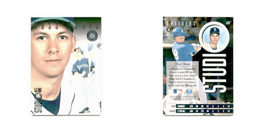 Russ Davis 1996 Leaf Studio #66 Seattle Mariners Baseball Card NM
