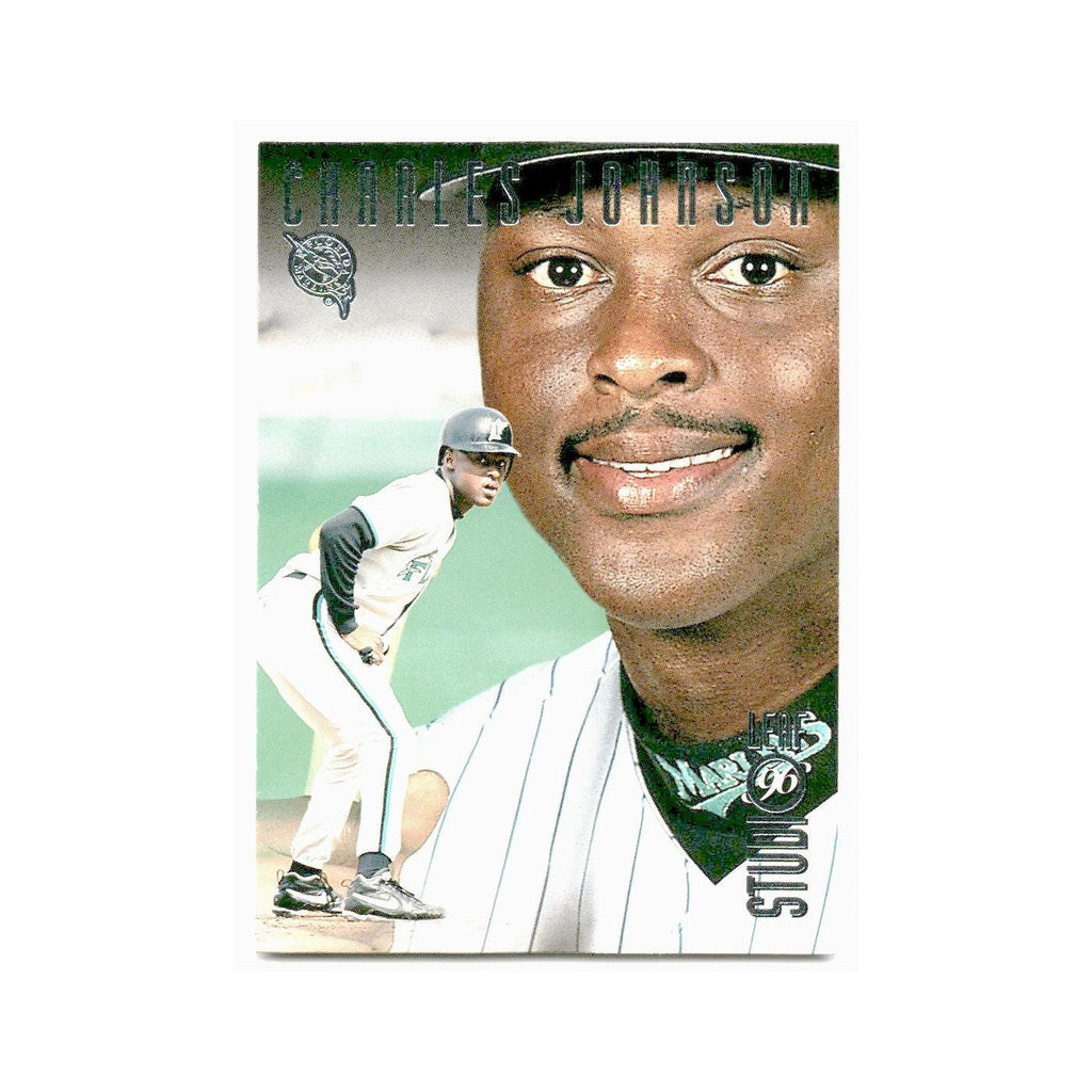 Charles Johnson 1996 Leaf Studio #51 Florida Marlins Baseball Card NM