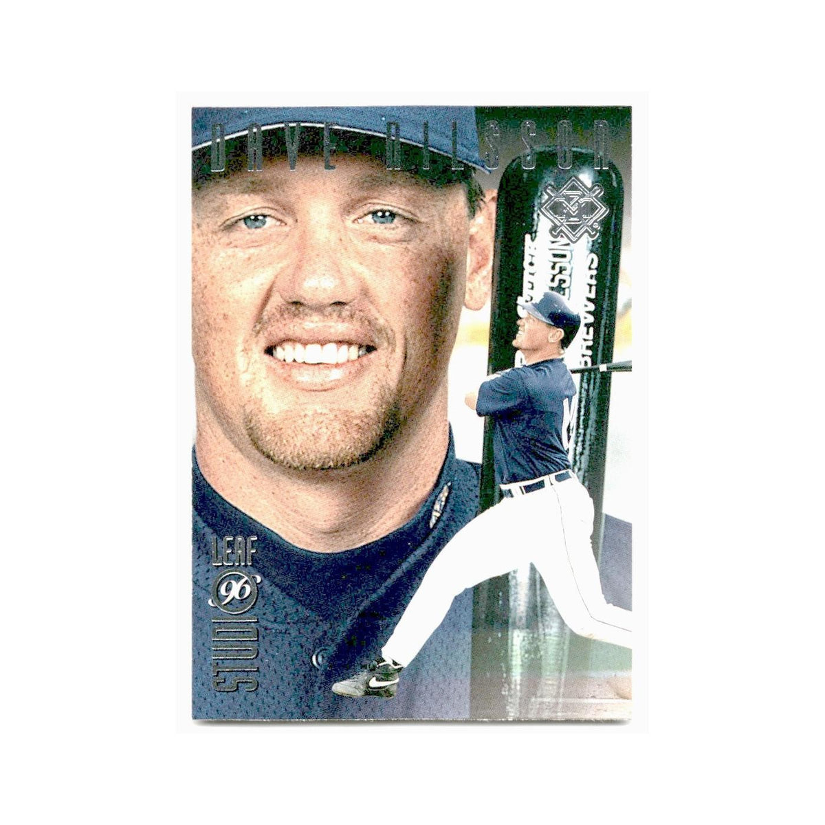 Dave Nilsson 1996 Leaf Studio #134 Milwaukee Brewers Baseball Card NM