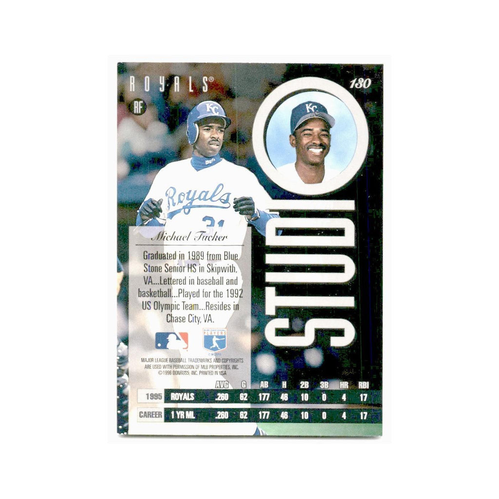 Michael Tucker 1996 Leaf Studio #130 Kansas City Royals Baseball Card NM