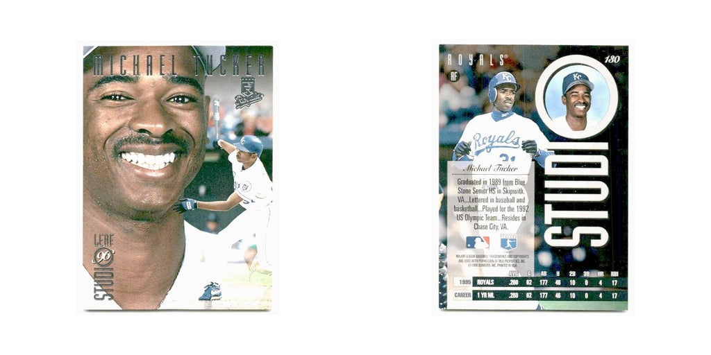 Michael Tucker 1996 Leaf Studio #130 Kansas City Royals Baseball Card NM