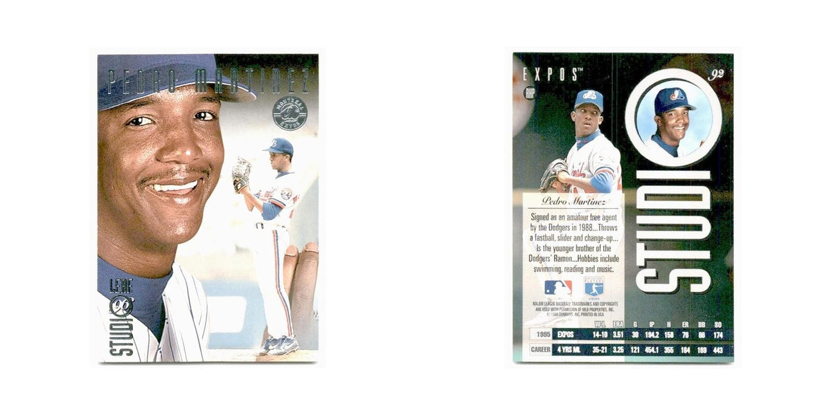 Pedro Martinez 1996 Leaf Studio #92 Montreal Expos Baseball Card NM