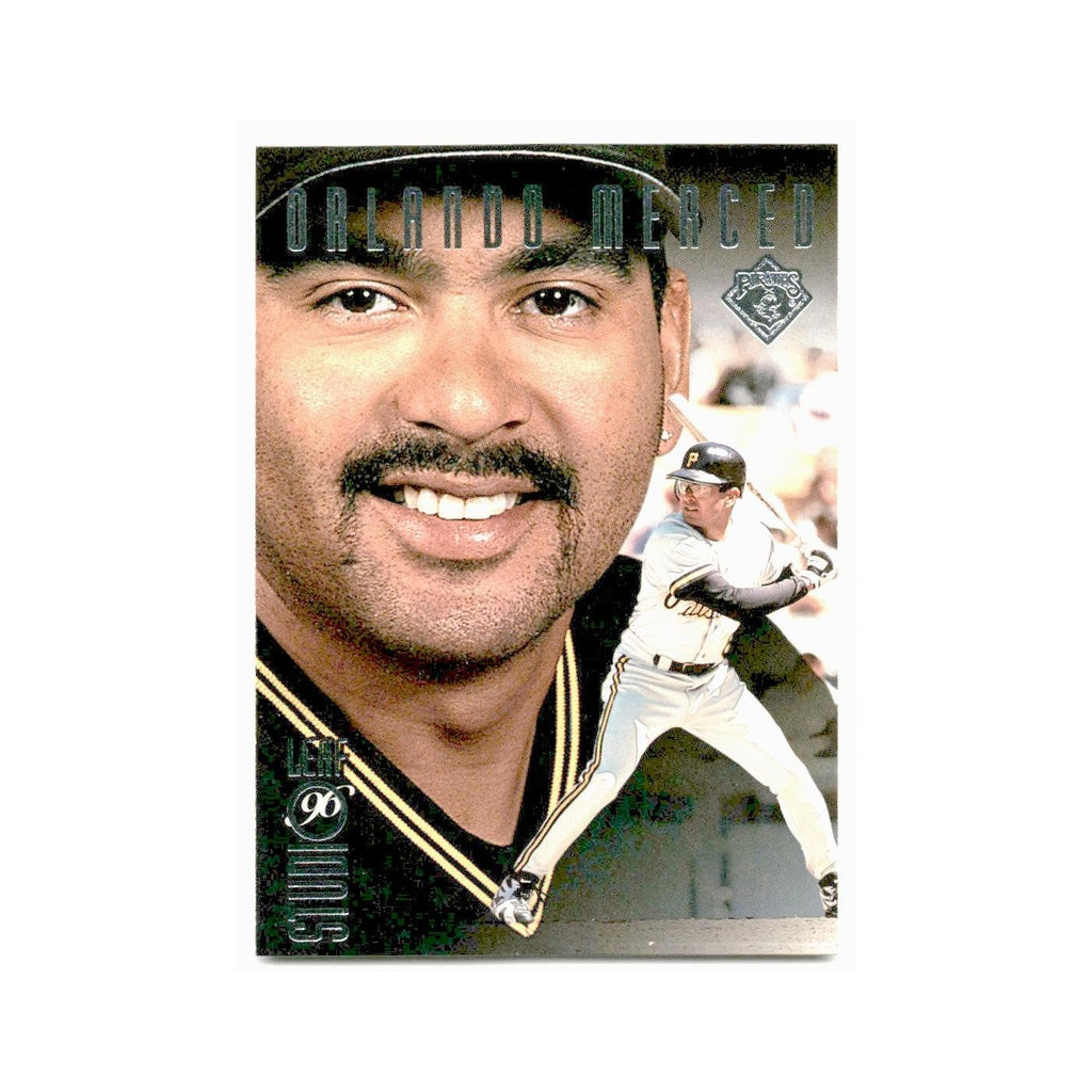Orlando Merced 1996 Leaf Studio #90 Pittsburgh Pirates Baseball Card NM