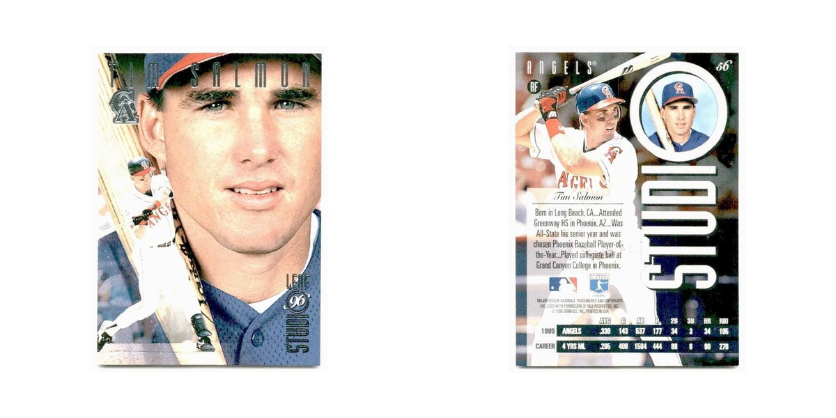 Tim Salmon 1996 Leaf Studio #56 California Angels Baseball Card NM