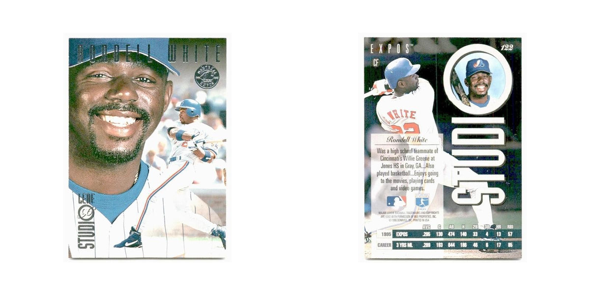 Rondell White 1996 Leaf Studio #122 Montreal Expos Baseball Card NM