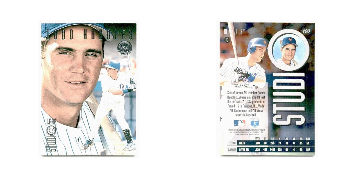 Todd Hundley 1996 Leaf Studio #100 New York Mets Baseball Card NM