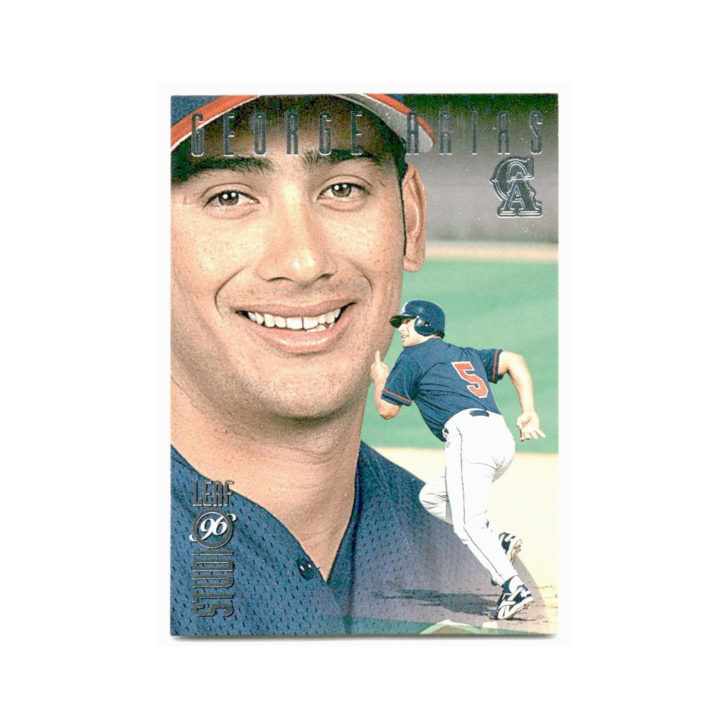 George Arias 1996 Leaf Studio #146 California Angels Baseball Card NM