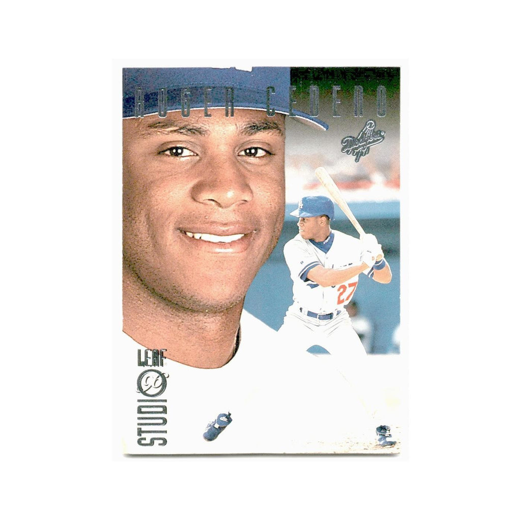 Roger Cedeno 1996 Leaf Studio #3 Los Angeles Dodgers Baseball Card NM
