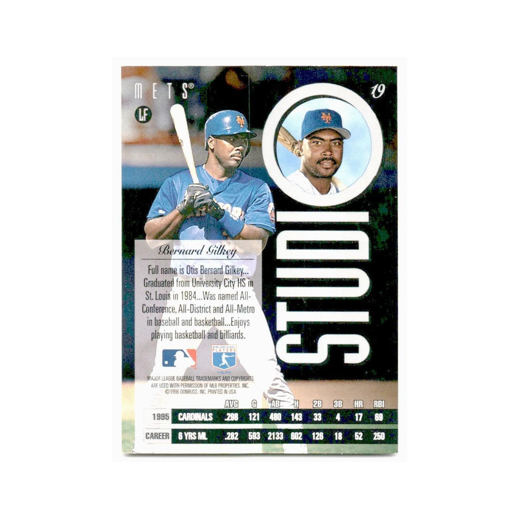 Bernard Giley 1996 Leaf Studio #19 New York Mets Baseball Card NM