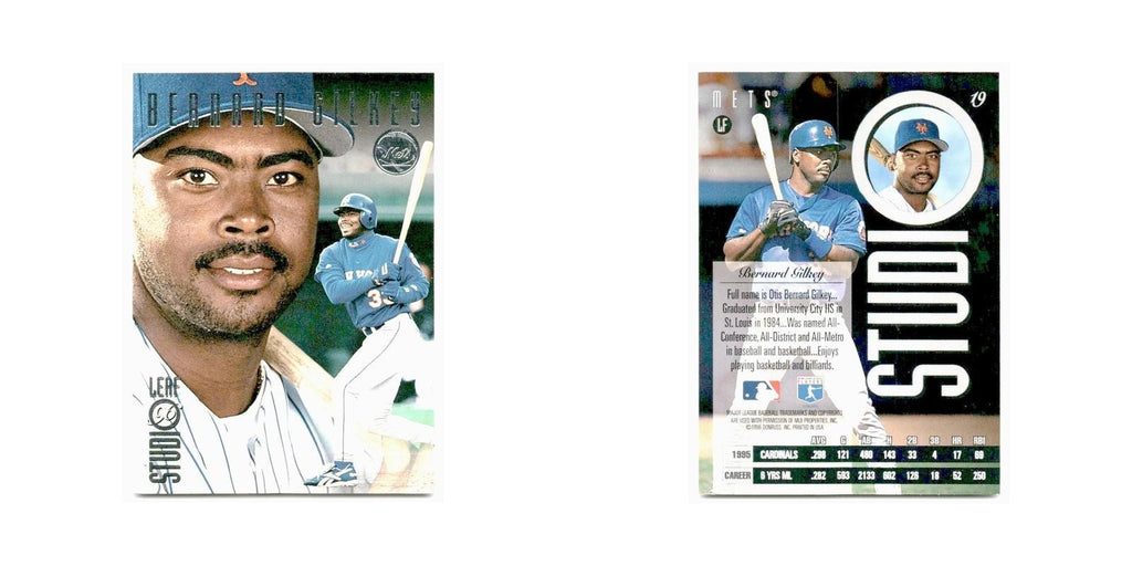 Bernard Giley 1996 Leaf Studio #19 New York Mets Baseball Card NM