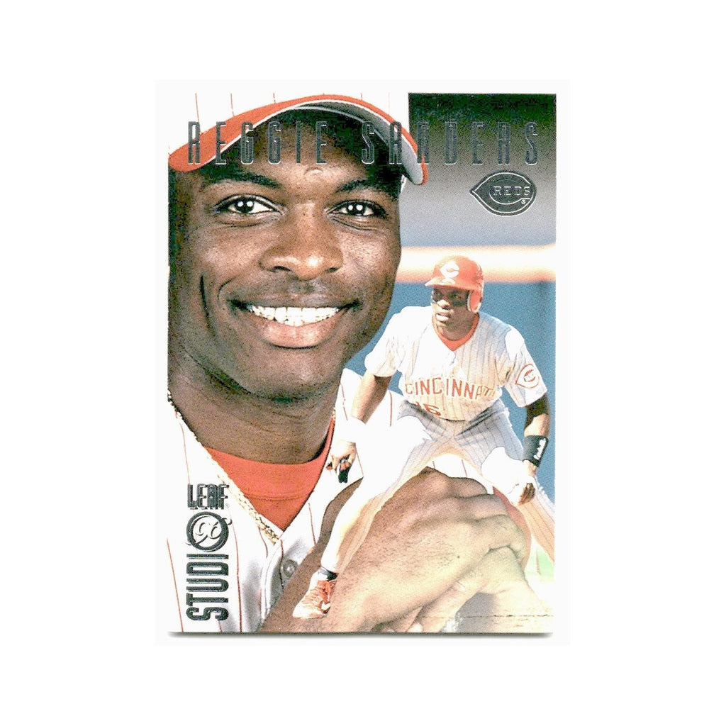 Reggie Sanders 1996 Leaf Studio #48 Cincinnati Reds Baseball Card NM