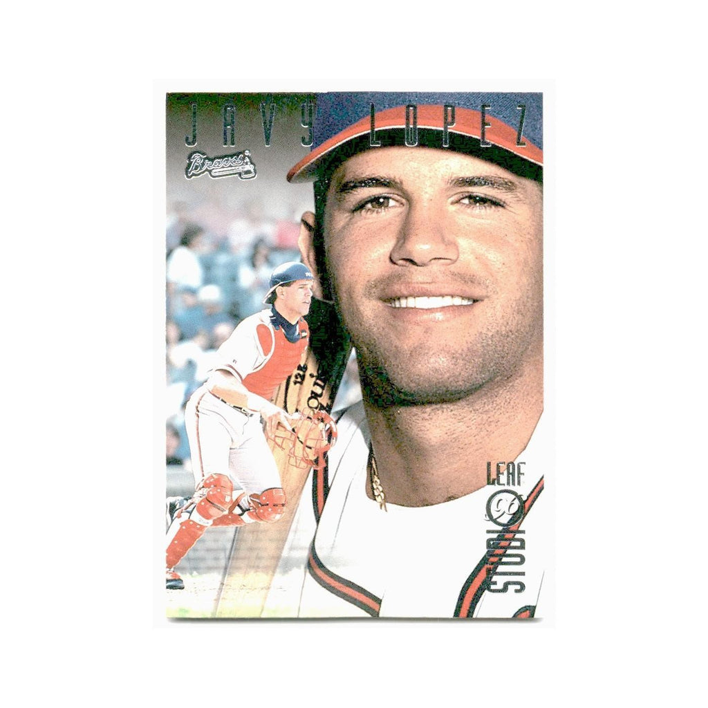 Javy Lopez 1996 Leaf Studio #47 Atlanta Braves Baseball Card NM