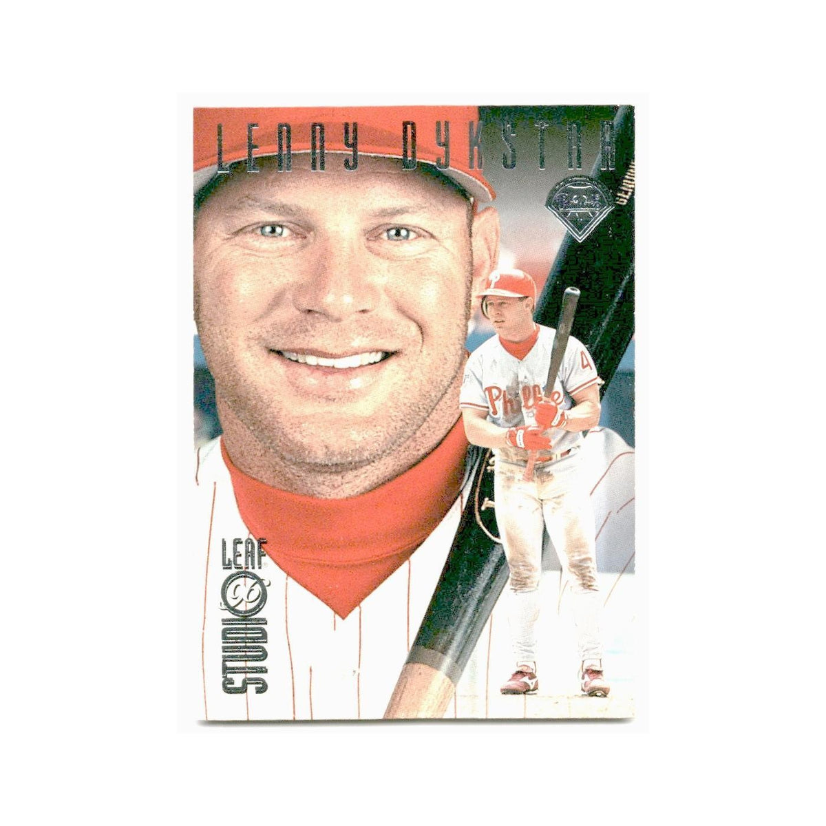 Lenny Dykstra 1996 Leaf Studio #126 Philadelphia Phillies Baseball Card NM