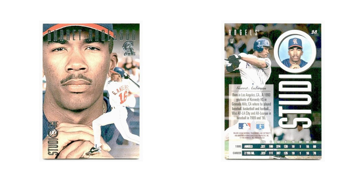 Brady Anderson 1996 Leaf Studio #23 Baltimore Orioles Baseball Card NM