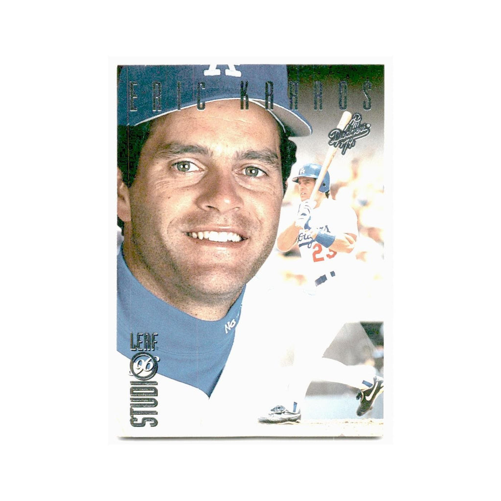 Eric Karros 1996 Leaf Studio #7 Los Angeles Dodgers Baseball Card NM