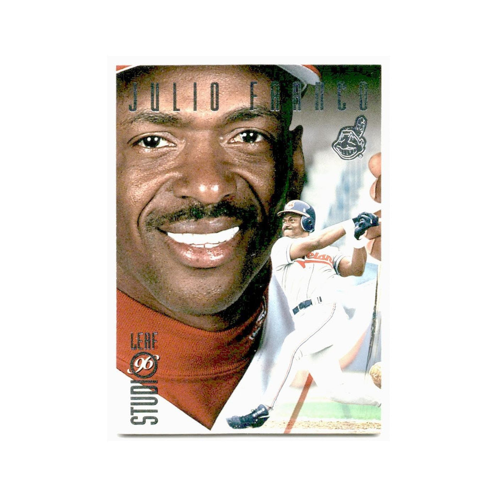Julio Franco 1996 Leaf Studio #82 Cleveland Indians Baseball Card NM