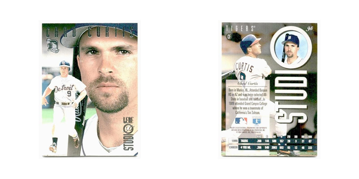 Chad Curtis 1996 Leaf Studio #95 Detroit Tigers Baseball Card NM