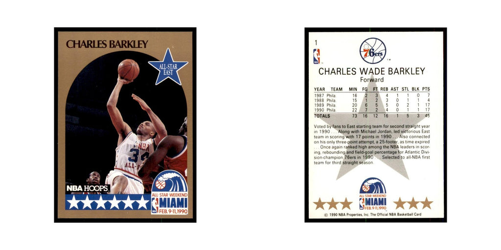 1990 Hoops Charles Barkley Basketball Cards #1.0