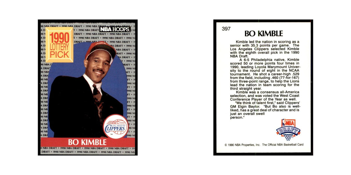 1990 Hoops Bo Kimble Basketball Cards #397.0