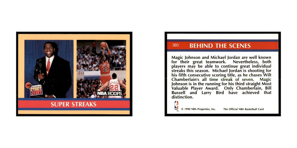 1990 Hoops Super Streaks Basketball Cards #385.0