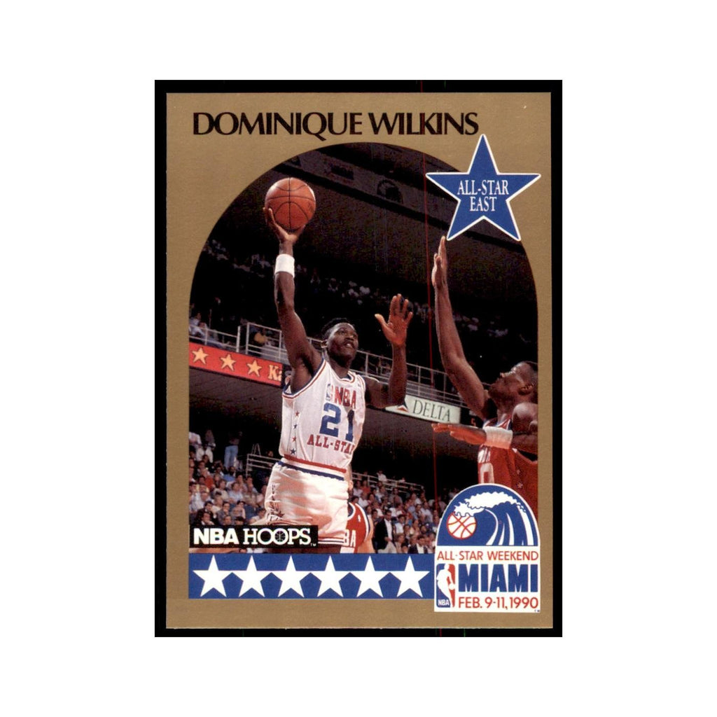 1990 Hoops Dominique Wilkins Basketball Cards #12.0