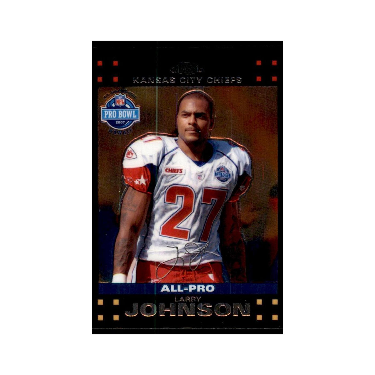 2007 Topps Chrome Larry Johnson Football Cards #TC106