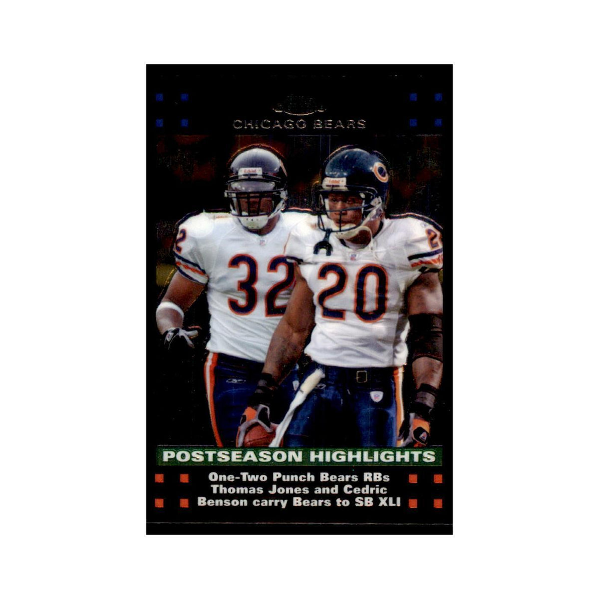 2007 Topps Chrome Thomas Jones/Cedric Benson Football Cards #TC54