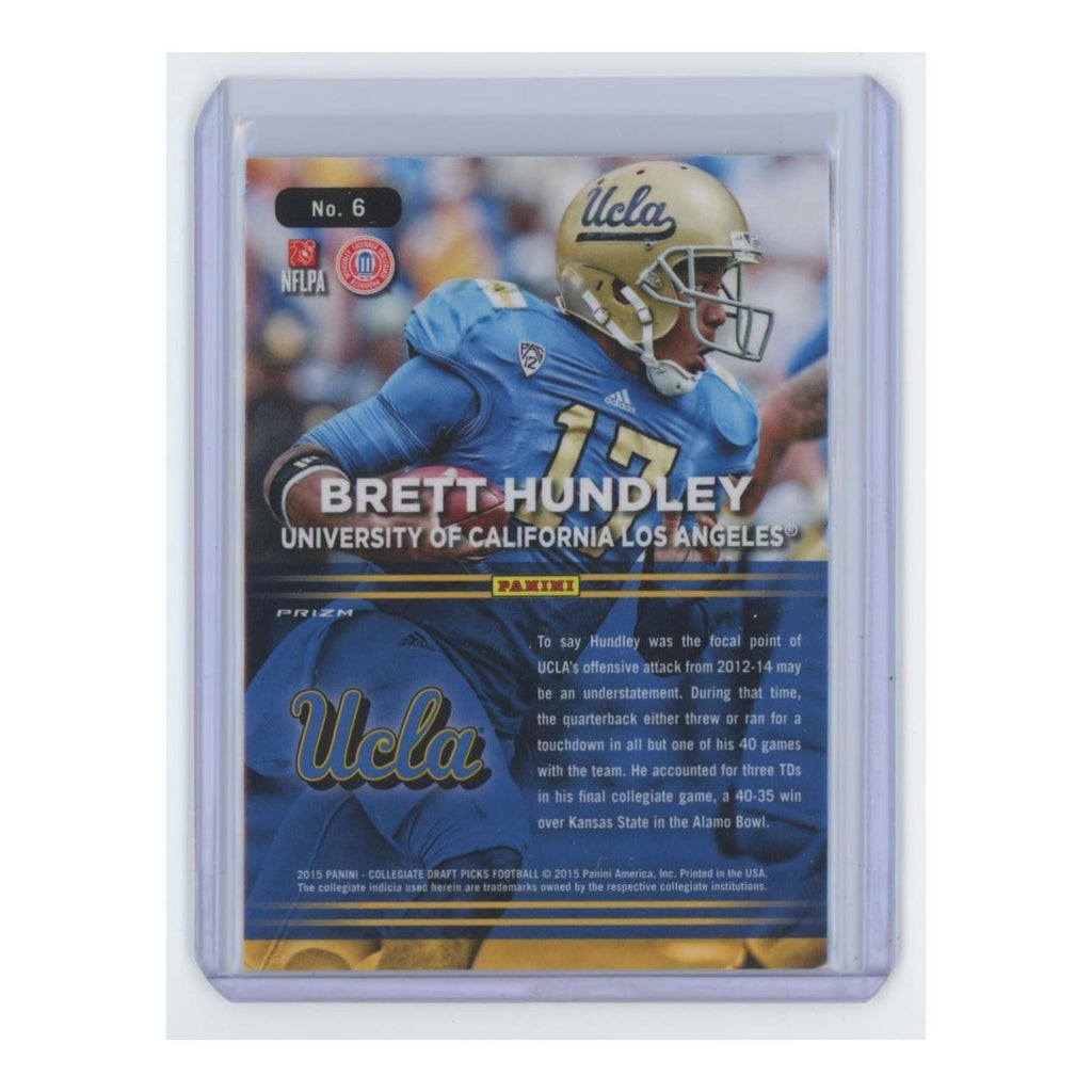 2015 Panini Prizm Collegiate Draft Picks Brett Hundley UCLA Bruins #6