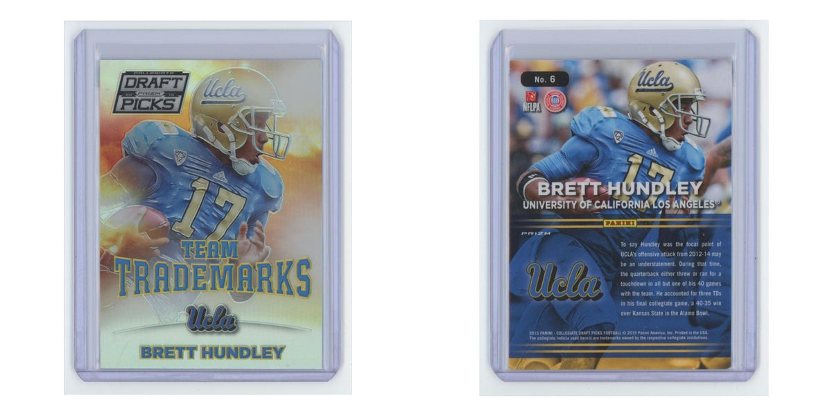2015 Panini Prizm Collegiate Draft Picks Brett Hundley UCLA Bruins #6