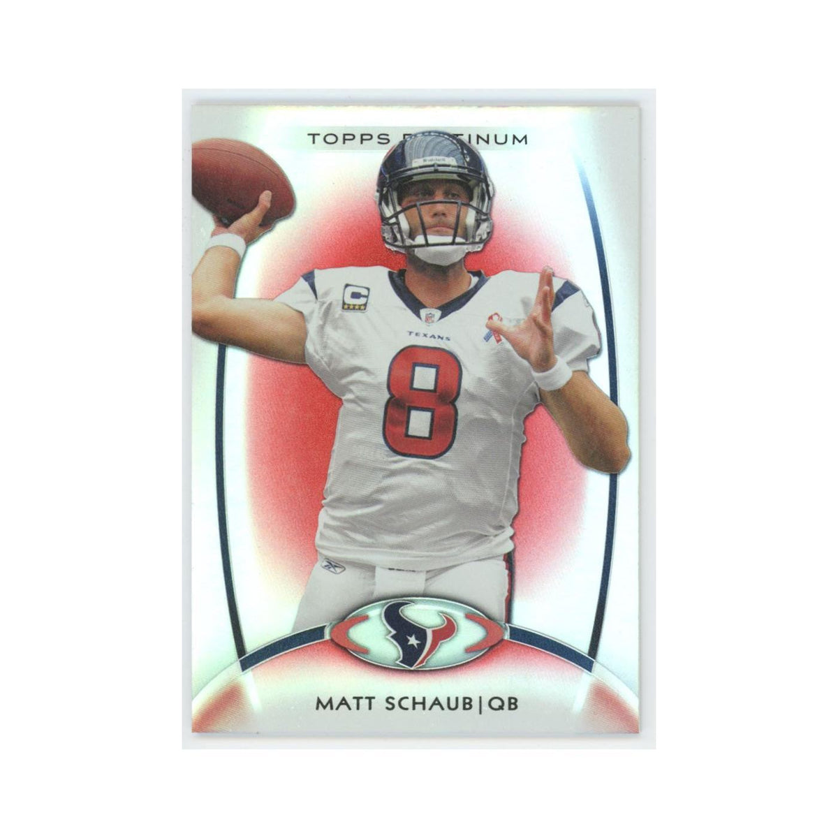 2012 Topps Platinum Matt Schaub Texans #3