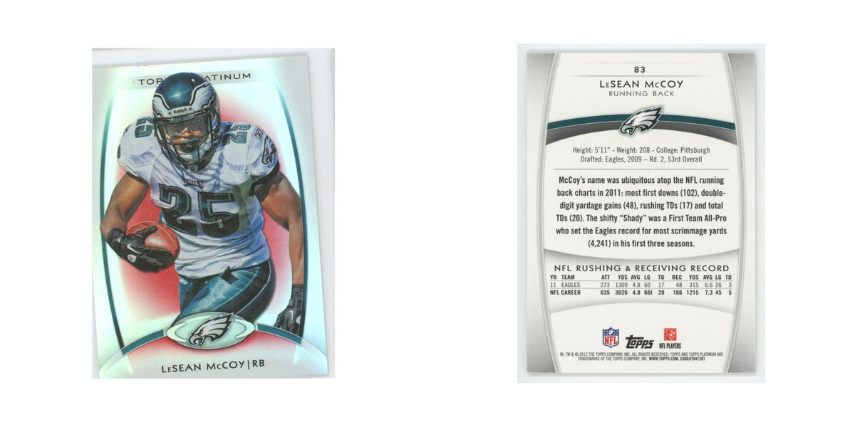 2012 Topps Platinum LeSean McCoy Eagles #83